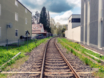 Near the train station