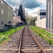Near the train station