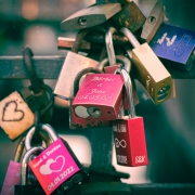 Love Locks on a Bridge, Hamburg